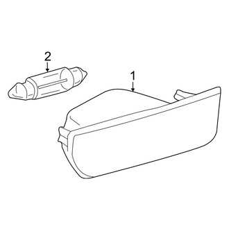 Dodge OE - Rear Lamps - Rear Reflector (Extended Cargo Van / Standard Cargo Van / Standard Passenger Van)