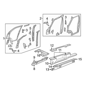 Dodge OE - Pillars, Rocker & Floor - Floor
