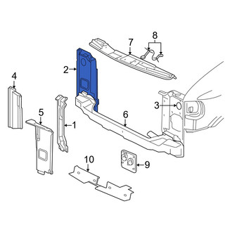 Dodge OE - Front Right Radiator Support Panel