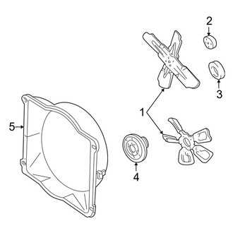 Dodge OE - Cooling Fan (Base)