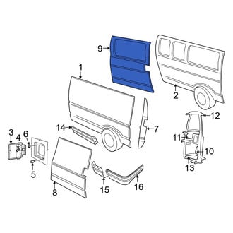 Dodge OE - Left Body D-Pillar