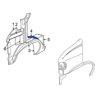 Dodge OE - Front Right Forward Fender Extension Panel