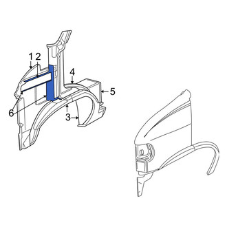 Dodge OE - Front Right Fender Splash Shield