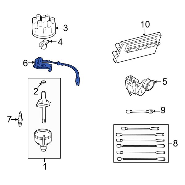 Dodge OE 56028143 Ignition Hall Effect Switch