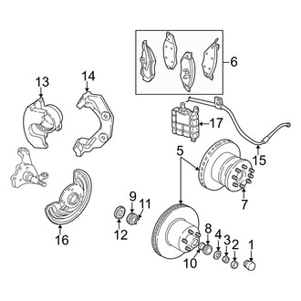 Dodge OE - Front Suspension - Brake Components (Base)