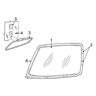 Dodge OE - Windshield - Glass