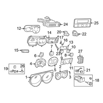 Dodge OE - Instrument Panel - Cluster & Switches (Base)