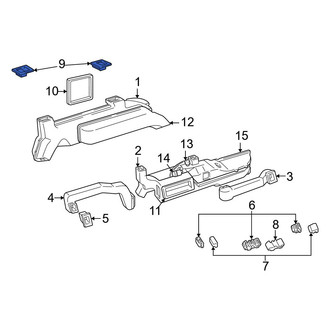 Dodge OE - Front Dashboard Air Vent Trim
