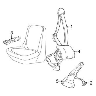Dodge OE - Restraint Systems - Front Seat Belts