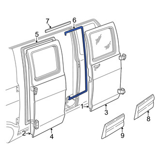 Dodge OE - Center Rear Door Seal