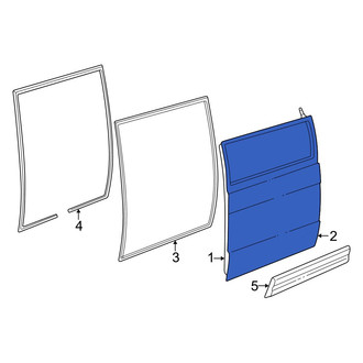 Dodge OE - Center Inner Sliding Door Trim Panel