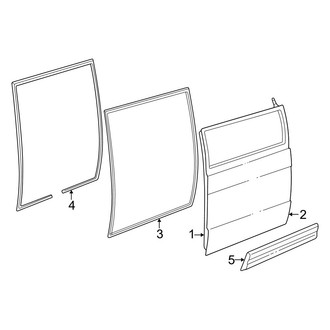 Dodge OE - Side Loading Door - Door & Components (Sliding Type)