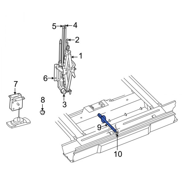 Spare Tire Hoist Wrench