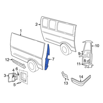 Dodge OE - Left Body D-Pillar