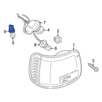 Dodge OE - Front Parking Light Bulb Socket