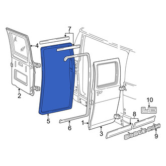 Dodge OE - Center Front Door Seal
