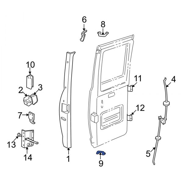 Door Lock Striker Plate