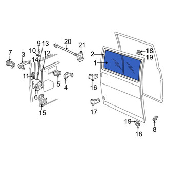 Dodge OE - Rear Door Glass