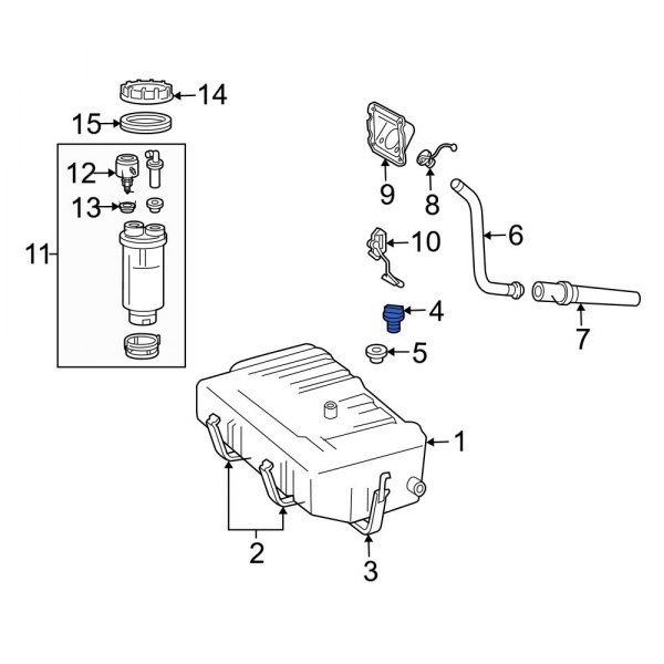 Dodge OE 4279941 Fuel Tank Roll Over Valve