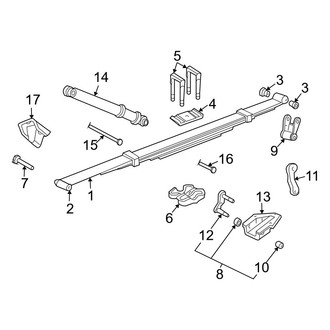 Dodge OE - Rear Suspension - Suspension Components (3500 Extended Cargo Van / Extended Passenger Van / Standard Cargo Van)