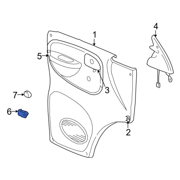 Door Armrest Nut