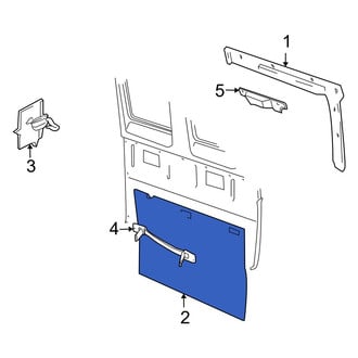 Dodge OE - Center Inner Sliding Door Trim Panel