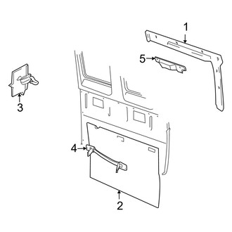 Dodge OE - Side Loading Door - Interior Trim (Sliding Type)