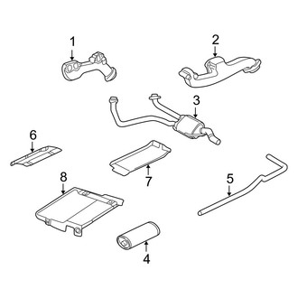 Dodge OE - Exhaust System - Exhaust Components (Base 3.9L)