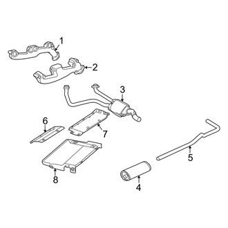 Dodge OE - Exhaust System - Exhaust Components (Base 5.9L)
