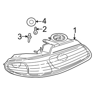 Dodge OE - Front Lamps - Headlamp Components