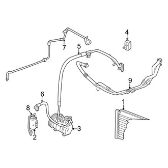 Dodge OE - Air Conditioner & Heater - Condenser, Compressor & Lines (2.4L)