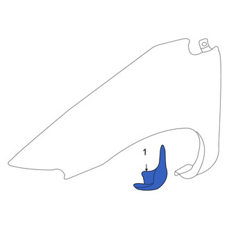 Dodge OE - Front Left Lower Fender Molding