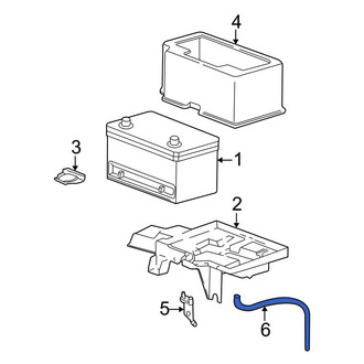 Dodge OE - Battery Vent Tube