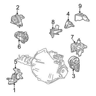 Dodge OE - Engine / Transaxle - Engine & Transmission Mounting (2.4L)
