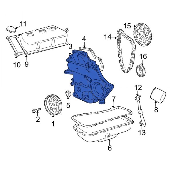 Dodge OE 5137544AE Engine Timing Cover
