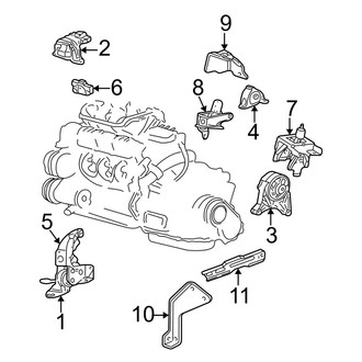 Dodge OE - Engine / Transaxle - Engine & Transmission Mounting (3.3L)
