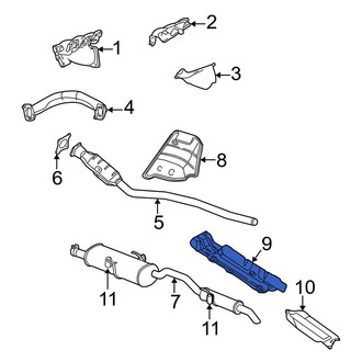 Dodge OE - Rear Floor Pan Heat Shield