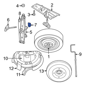 Dodge OE - Floor Jack Nut