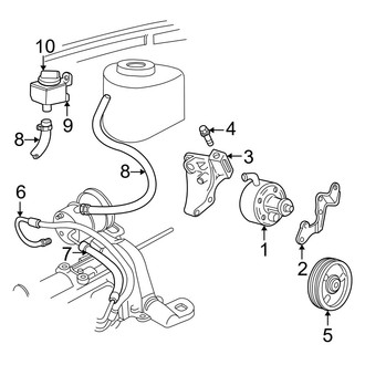 Dodge OE - Steering Gear & Linkage - Pump & Hoses (2.4L)