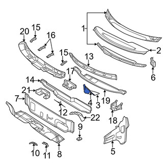 Dodge OE - Lower Cowl Seal
