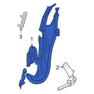 Dodge OE - Rear Right Seat Belt Lap and Shoulder Belt