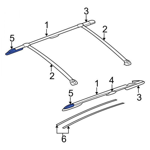 Roof Luggage Carrier Side Rail