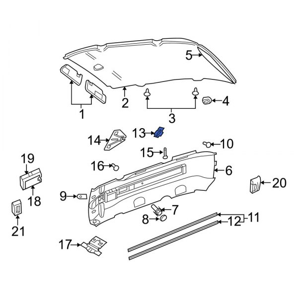 Roof Side Rail Reinforcement Bracket