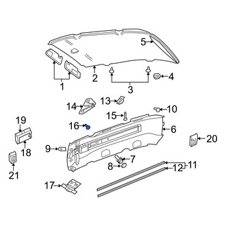 Dodge OE - Roof Side Rail Reinforcement Bolt