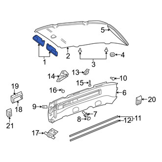 Dodge OE - Left Sun Visor