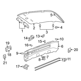 Dodge OE - Roof - Interior Trim (W/O Sunroof)