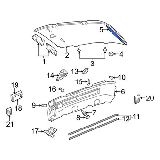 Dodge OE - Rear Roof Opening Trim
