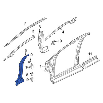 Dodge OE - Left Inner Body B-Pillar