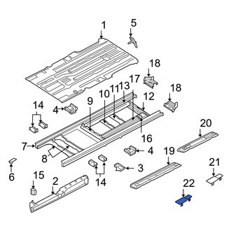 Dodge OE - Rear Seat Track Cover