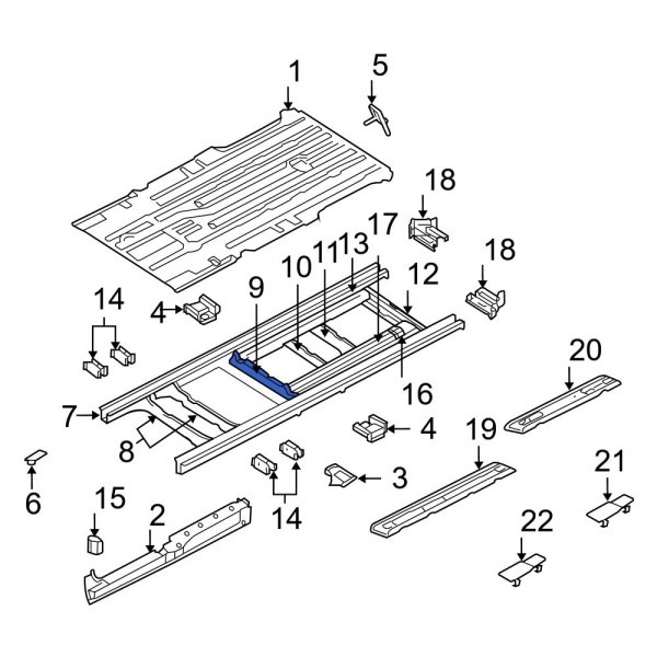 Floor Pan Crossmember